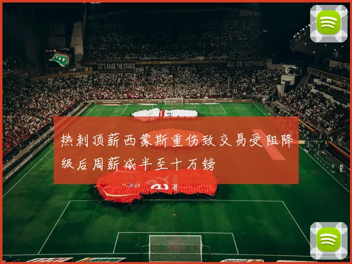 热刺顶薪西蒙斯重伤致交易受阻降级后周薪减半至十万镑